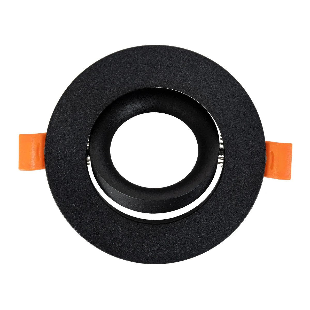 OMEGA KLV-101-0036 Χωνευτό Κινούμενο Φωτιστικό Downlight Σποτ για Λάμπα MR16 με Ντουί GU10 AC 220-240V IP20 - Μαύρο Ματ - Μ10.5 x Π10.5 x Υ2.2 / Q7.5