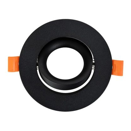 OMEGA KLV-101-0036 Χωνευτό Κινούμενο Φωτιστικό Downlight Σποτ για Λάμπα MR16 με Ντουί GU10 AC 220-240V IP20 - Μαύρο Ματ - Μ10.5 x Π10.5 x Υ2.2 / Q7.5