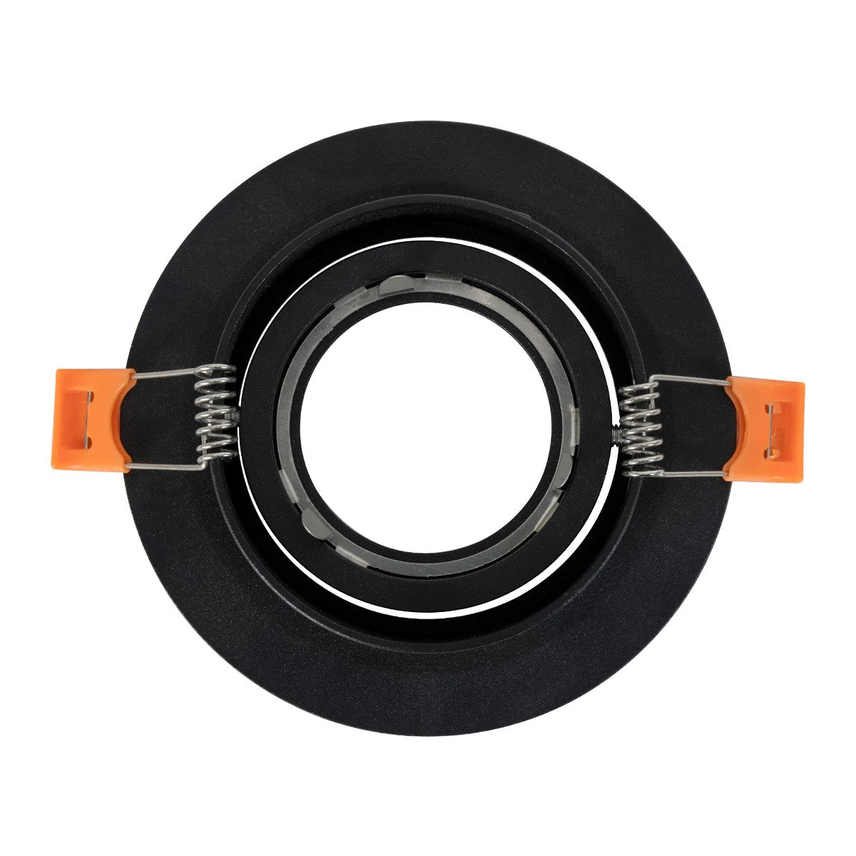 OMEGA KLV-101-0036 Χωνευτό Κινούμενο Φωτιστικό Downlight Σποτ για Λάμπα MR16 με Ντουί GU10 AC 220-240V IP20 - Μαύρο Ματ - Μ10.5 x Π10.5 x Υ2.2 / Q7.5