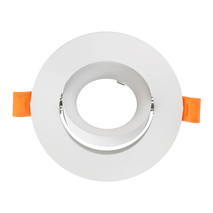 OMEGA KLV-101-0037 Χωνευτό Κινούμενο Φωτιστικό Downlight Σποτ για Λάμπα MR16 με Ντουί GU10 AC 220-240V IP20 - Λευκό Ματ - Μ10.5 x Π10.5 x Υ2.2 / Q7.5