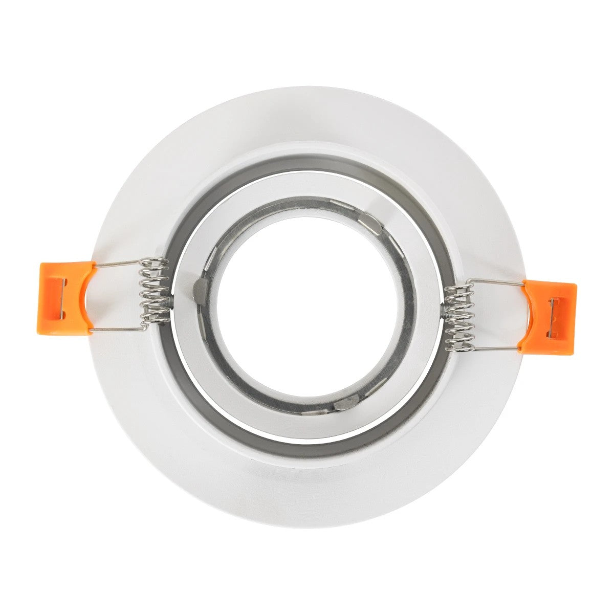OMEGA KLV-101-0037 Χωνευτό Κινούμενο Φωτιστικό Downlight Σποτ για Λάμπα MR16 με Ντουί GU10 AC 220-240V IP20 - Λευκό Ματ - Μ10.5 x Π10.5 x Υ2.2 / Q7.5