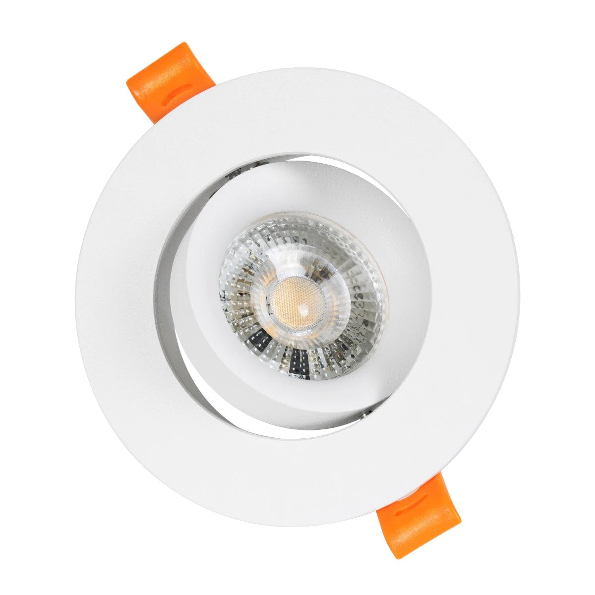 OMEGA KLV-101-0037 Χωνευτό Κινούμενο Φωτιστικό Downlight Σποτ για Λάμπα MR16 με Ντουί GU10 AC 220-240V IP20 - Λευκό Ματ - Μ10.5 x Π10.5 x Υ2.2 / Q7.5