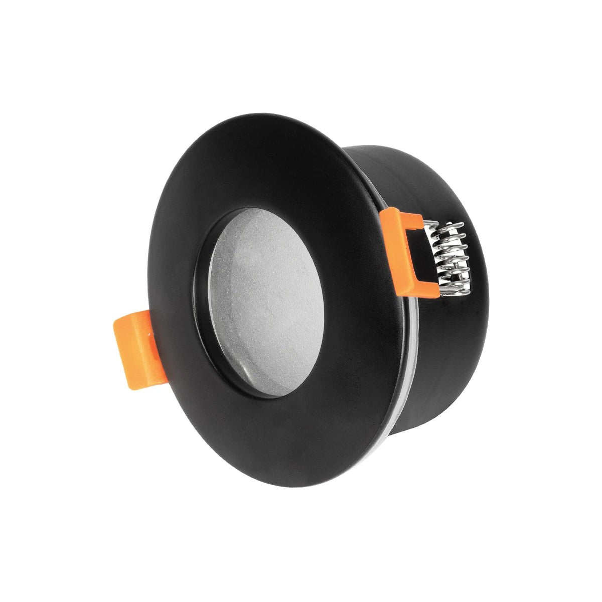 KAPA KLV-101-0038 Χωνευτό Φωτιστικό Downlight Σποτ Μπάνιου για Λάμπα MR16 με Ντουί GU10 AC 220-240V Αδιάβροχο IP65 - Μαύρο Ματ - Μ8.5 x Π8.5 x Υ4.2 / Q7.5