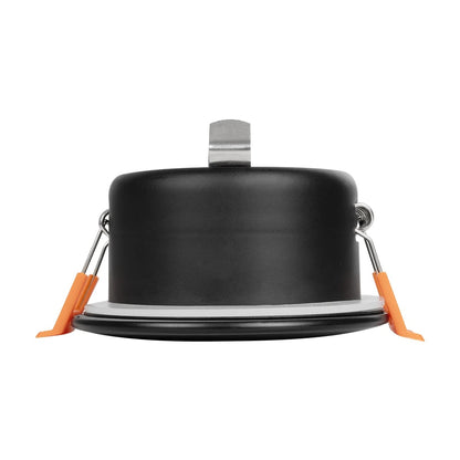 KAPA KLV-101-0038 Χωνευτό Φωτιστικό Downlight Σποτ Μπάνιου για Λάμπα MR16 με Ντουί GU10 AC 220-240V Αδιάβροχο IP65 - Μαύρο Ματ - Μ8.5 x Π8.5 x Υ4.2 / Q7.5