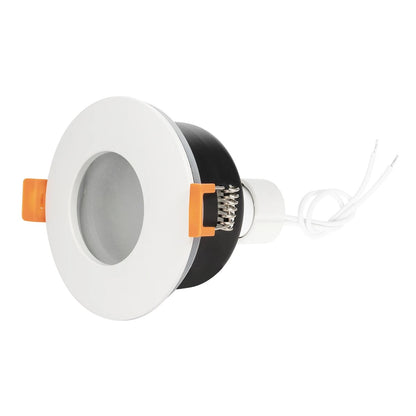 KAPA KLV-101-0039 Χωνευτό Φωτιστικό Downlight Σποτ Μπάνιου για Λάμπα MR16 με Ντουί GU10 AC 220-240V Αδιάβροχο IP65 - Λευκό Ματ - Μ8.5 x Π8.5 x Υ4.2 / Q7.5