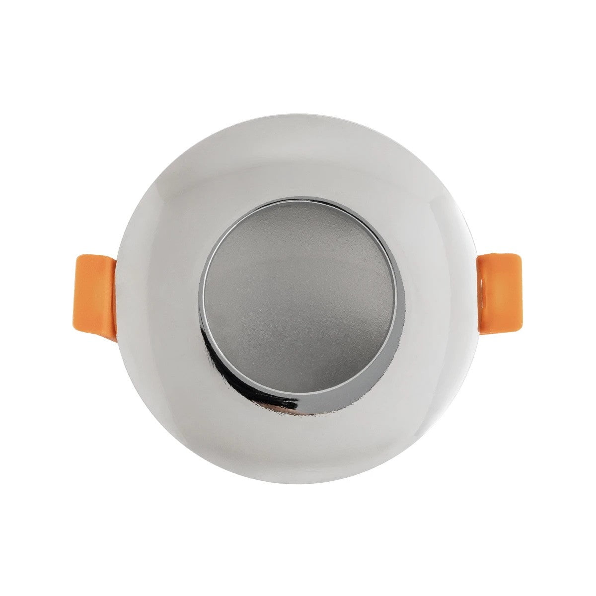 KAPA KLV-101-0040 Χωνευτό Φωτιστικό Downlight Σποτ Μπάνιου για Λάμπα MR16 με Ντουί GU10 AC 220-240V Αδιάβροχο IP65 - Νίκελ Χρώμιο - Μ8.5 x Π8.5 x Υ4.2 / Q7.5