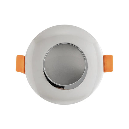 KAPA KLV-101-0040 Χωνευτό Φωτιστικό Downlight Σποτ Μπάνιου για Λάμπα MR16 με Ντουί GU10 AC 220-240V Αδιάβροχο IP65 - Νίκελ Χρώμιο - Μ8.5 x Π8.5 x Υ4.2 / Q7.5