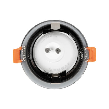 KAPA KLV-101-0040 Χωνευτό Φωτιστικό Downlight Σποτ Μπάνιου για Λάμπα MR16 με Ντουί GU10 AC 220-240V Αδιάβροχο IP65 - Νίκελ Χρώμιο - Μ8.5 x Π8.5 x Υ4.2 / Q7.5
