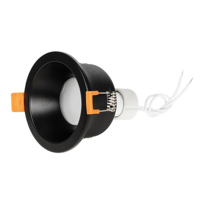 SIGMA KLV-101-0041 Χωνευτό Φωτιστικό Downlight Σποτ Μπάνιου για Λάμπα MR16 με Ντουί GU10 AC 220-240V Αδιάβροχο IP65 - Μαύρο Ματ - Μ8.5 x Π8.5 x Υ4.4 / Q7.5