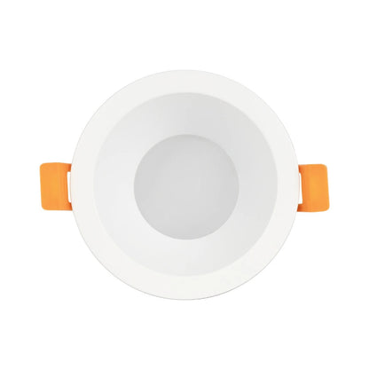 SIGMA KLV-101-0042 Recessed Bathroom Downlight Spot for MR16 Lamp with GU10 Lampholder AC 220-240V Waterproof IP65 - Matte White - L8.5 x W8.5 x H4.5 / D7.5cm