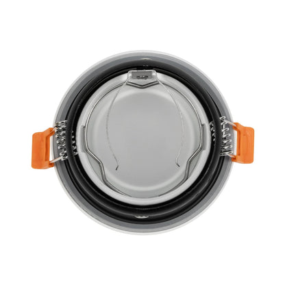 SIGMA KLV-101-0042 Recessed Bathroom Downlight Spot for MR16 Lamp with GU10 Lampholder AC 220-240V Waterproof IP65 - Matte White - L8.5 x W8.5 x H4.5 / D7.5cm