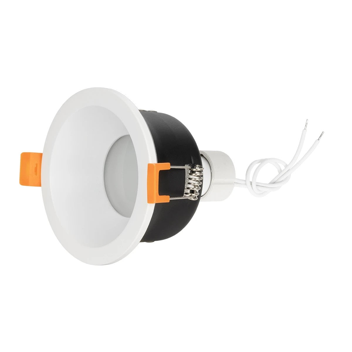 SIGMA KLV-101-0042 Recessed Bathroom Downlight Spot for MR16 Lamp with GU10 Lampholder AC 220-240V Waterproof IP65 - Matte White - L8.5 x W8.5 x H4.5 / D7.5cm