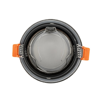SIGMA KLV-101-0043 Χωνευτό Φωτιστικό Downlight Σποτ Μπάνιου για Λάμπα MR16 με Ντουί GU10 AC 220-240V Αδιάβροχο IP65 - Νίκελ Βούρτσας - Μ8.5 x Π8.5 x Υ4.4 / Q7.5