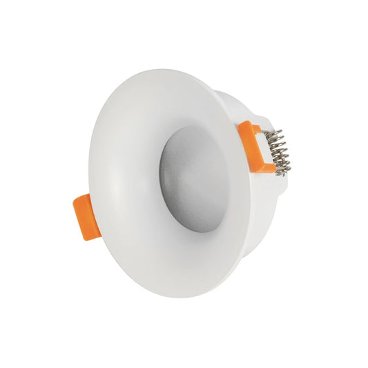 LAMDA KLV-101-0045 Χωνευτό Φωτιστικό Downlight Σποτ Μπάνιου για Λάμπα MR16 με Ντουί GU10 AC 220-240V Αδιάβροχο IP65 - Λευκό Ματ - Μ8.5 x Π8.5 x Υ3.5 / Q7.5