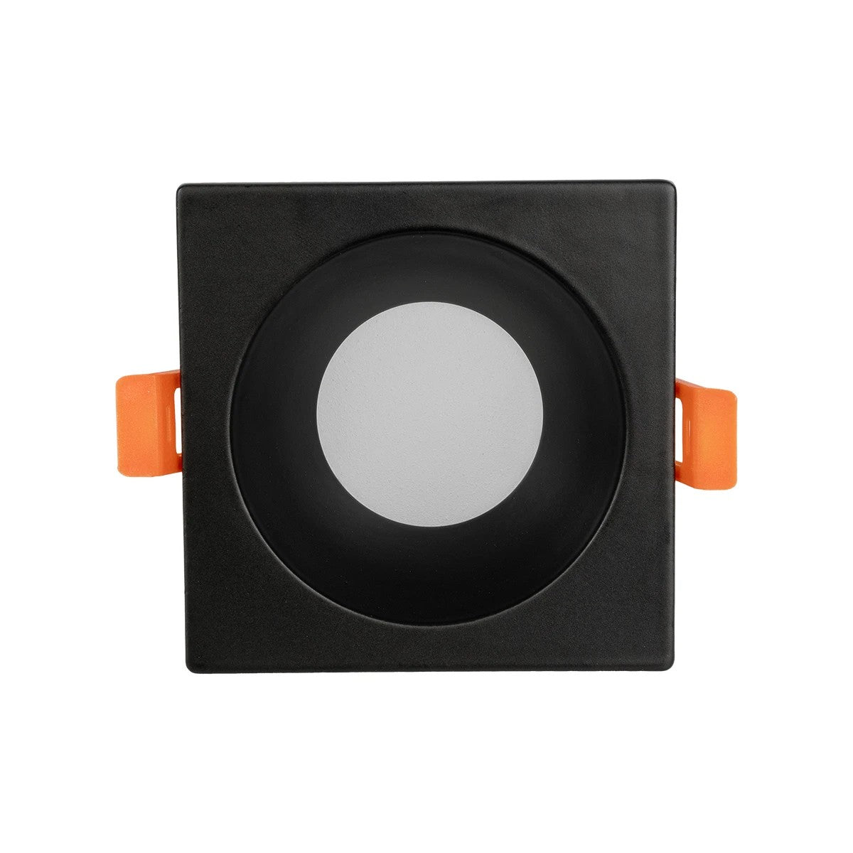 EPSILON KLV-101-0047 Χωνευτό Φωτιστικό Downlight Σποτ Μπάνιου για Λάμπα MR16 με Ντουί GU10 AC 220-240V Αδιάβροχο IP65 - Μαύρο Ματ - Μ8.5 x Π8.5 x Υ4.4 / Q7.5 x 7.5