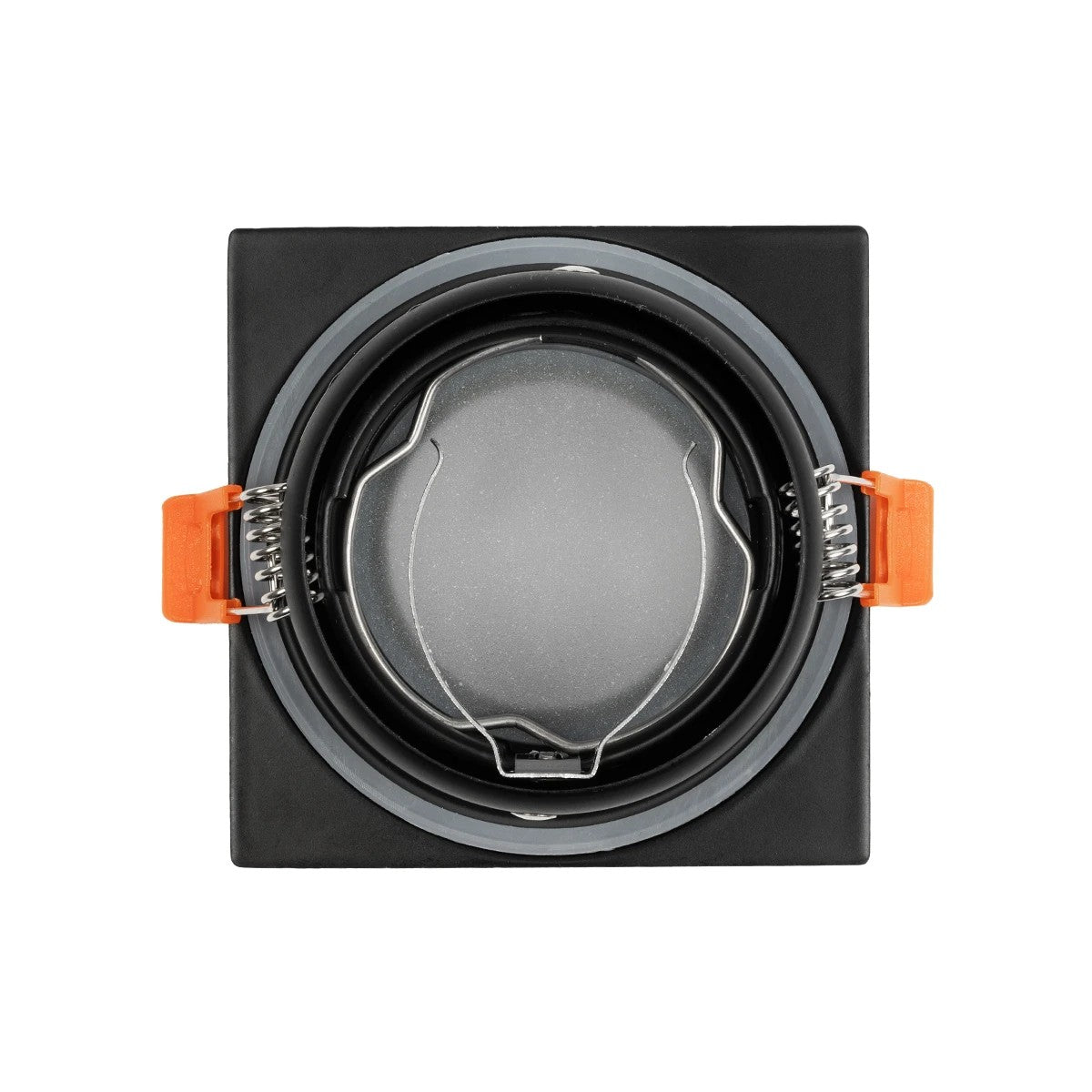 EPSILON KLV-101-0047 Χωνευτό Φωτιστικό Downlight Σποτ Μπάνιου για Λάμπα MR16 με Ντουί GU10 AC 220-240V Αδιάβροχο IP65 - Μαύρο Ματ - Μ8.5 x Π8.5 x Υ4.4 / Q7.5 x 7.5