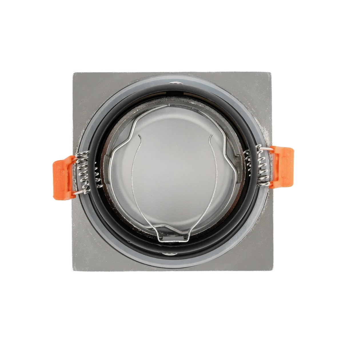 EPSILON KLV-101-0049 Χωνευτό Φωτιστικό Downlight Σποτ Μπάνιου για Λάμπα MR16 με Ντουί GU10 AC 220-240V Αδιάβροχο IP65 - Νίκελ Βούρτσας - Μ8.5 x Π8.5 x Υ4.4 / Q7.5 x 7.5