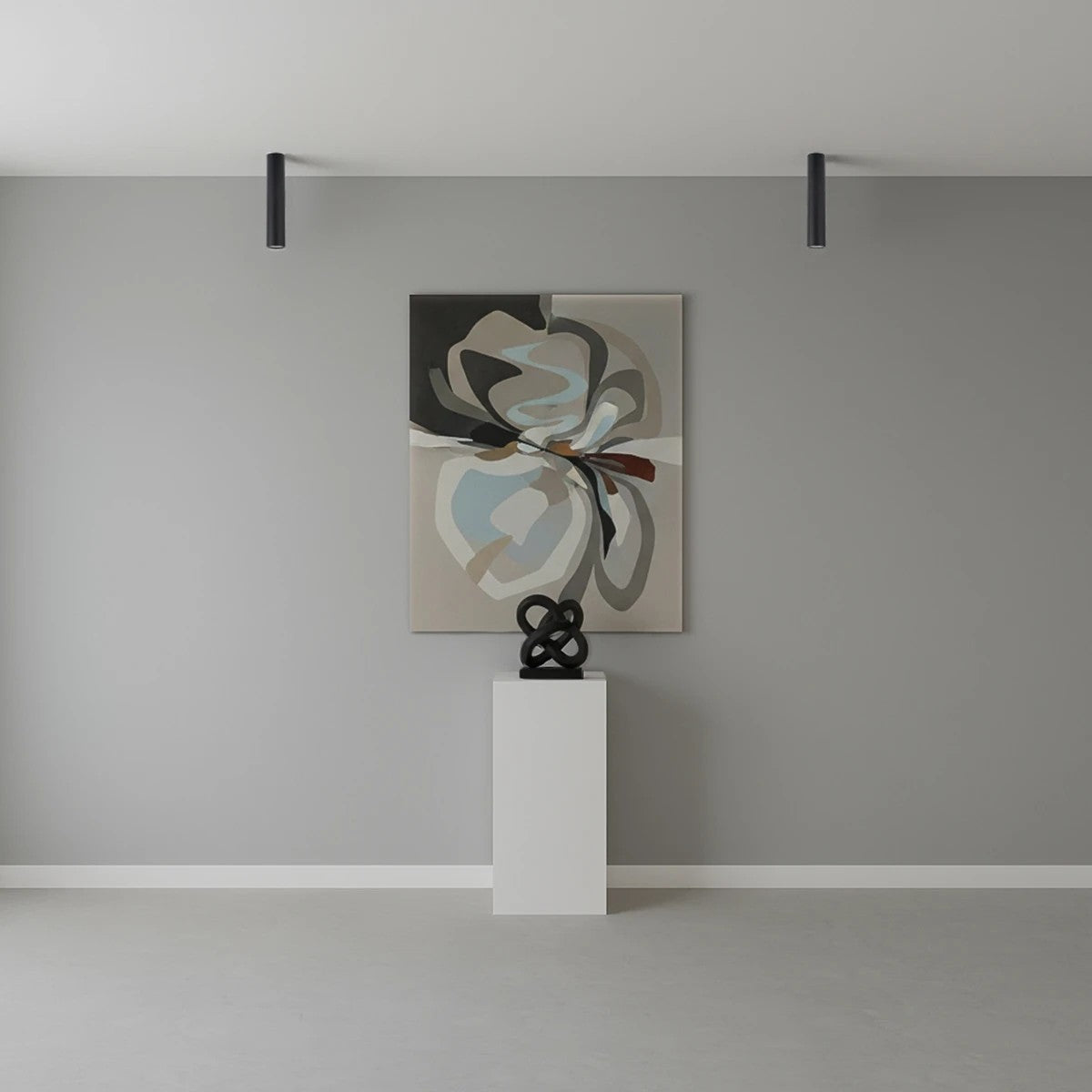 DUCT KLV-101-0051 Φωτιστικό Downlight Σποτ για Λάμπα MR16 με Ντουί GU10 AC 220-240V IP20 - Μαύρο Ματ - Μ6 x Π6 x Υ30