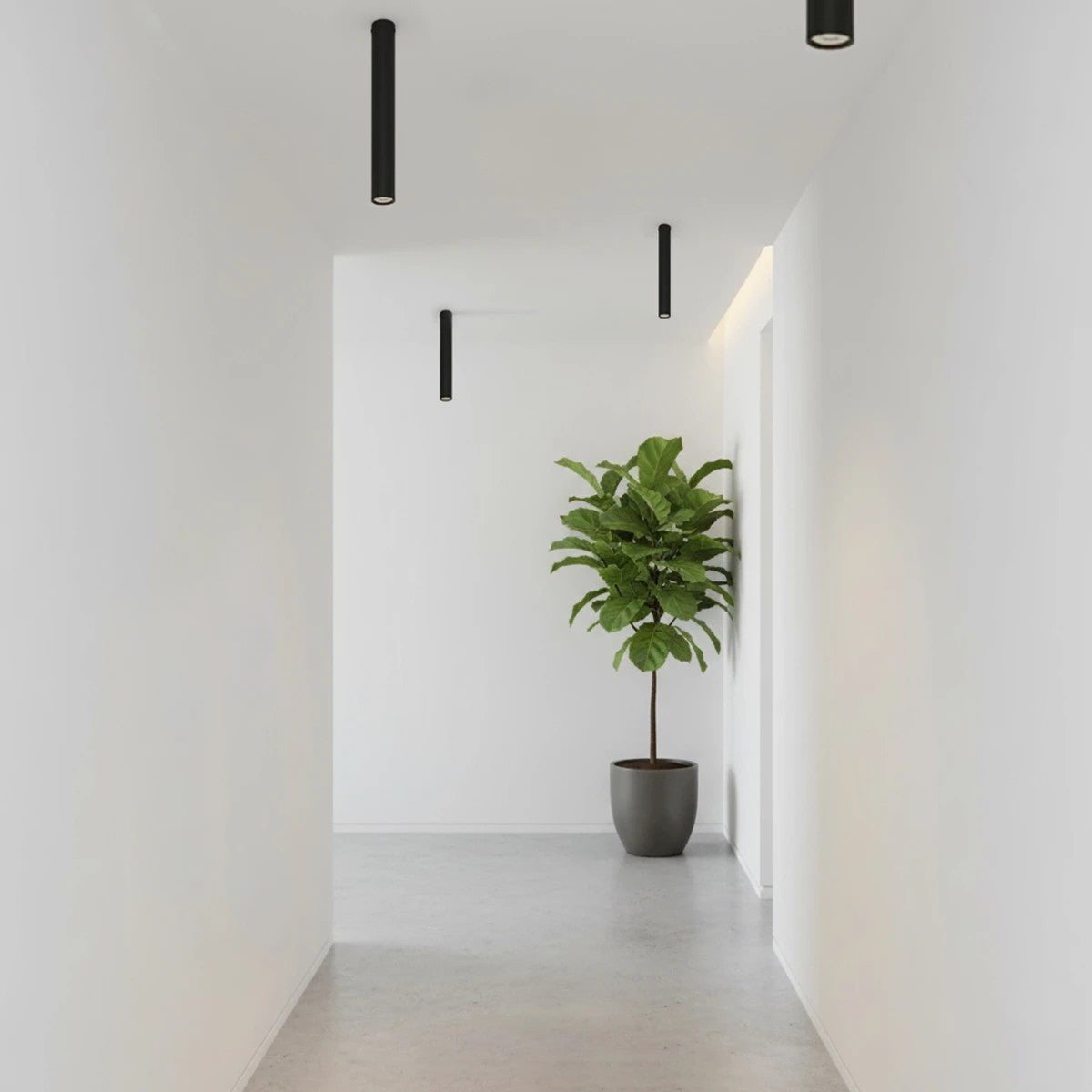 DUCT KLV-101-0052 Φωτιστικό Downlight Σποτ για Λάμπα MR16 με Ντουί GU10 AC 220-240V IP20 - Μαύρο Ματ - Μ6 x Π6 x Υ45