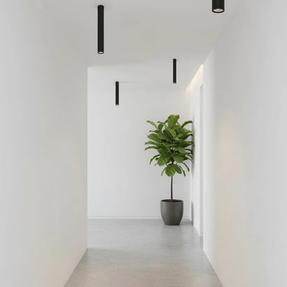 DUCT KLV-101-0052 Φωτιστικό Downlight Σποτ για Λάμπα MR16 με Ντουί GU10 AC 220-240V IP20 - Μαύρο Ματ - Μ6 x Π6 x Υ45