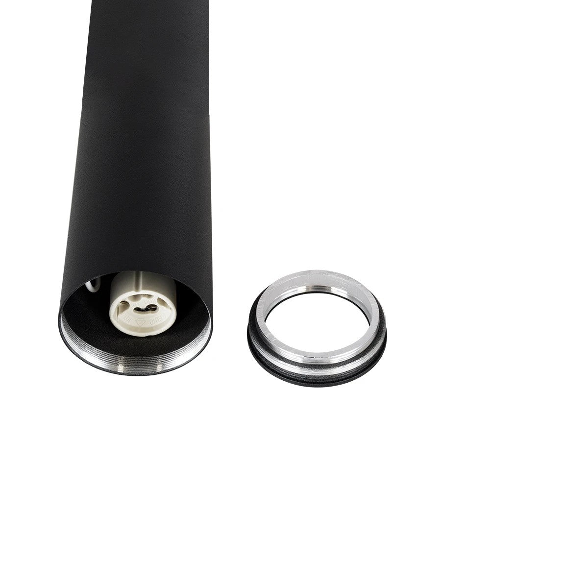 DUCT KLV-101-0052 Φωτιστικό Downlight Σποτ για Λάμπα MR16 με Ντουί GU10 AC 220-240V IP20 - Μαύρο Ματ - Μ6 x Π6 x Υ45