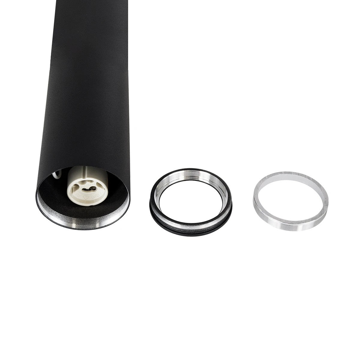 DUCT KLV-101-0054 Φωτιστικό Downlight Σποτ για Λάμπα MR16 με Ντουί GU10 AC 220-240V IP20 - Μαύρο Ματ - Μ6 x Π6 x Υ75