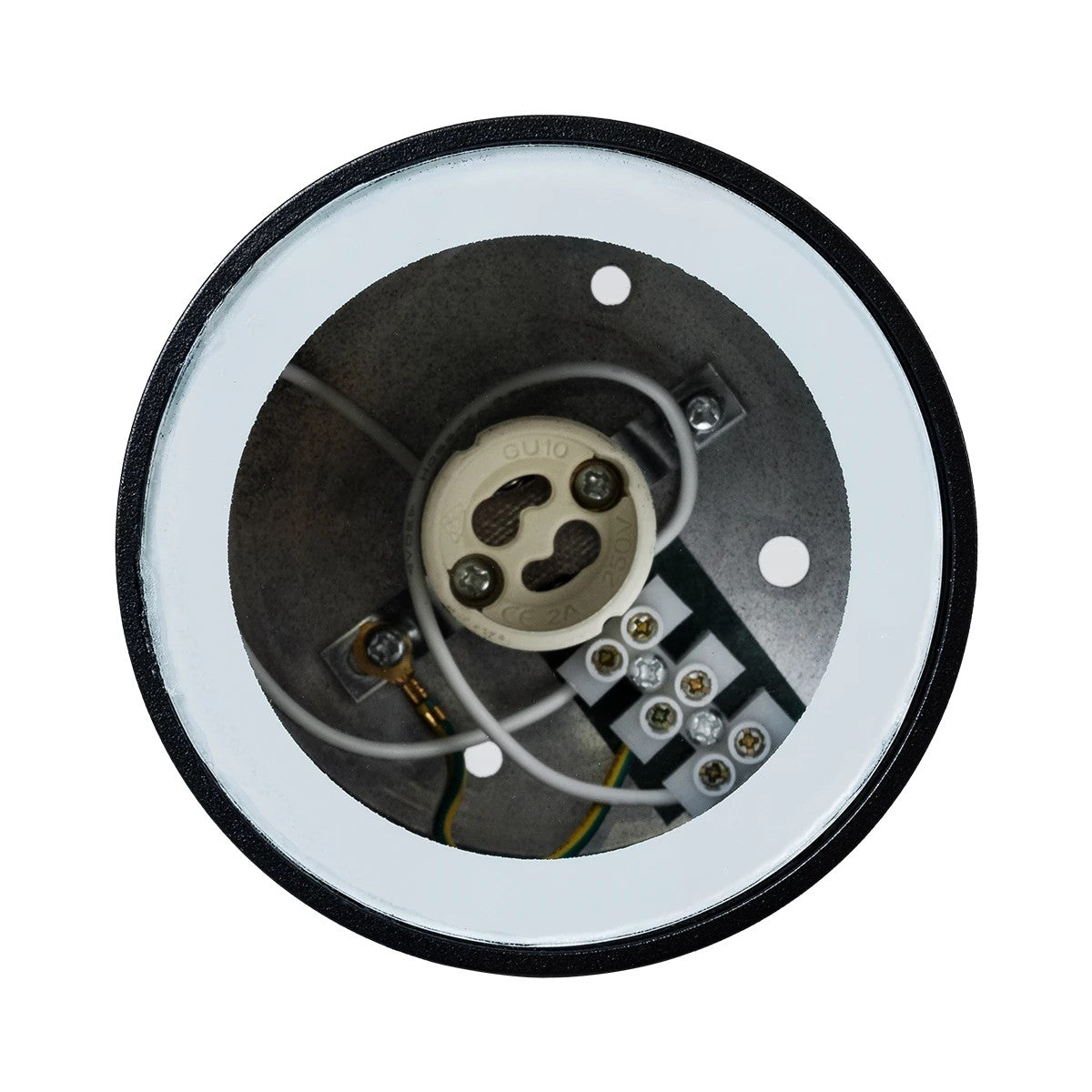 MARETTI KLV-101-0055 Downlight Spot for MR16 Lamp with GU10 Socket AC 220-240V Waterproof IP65 - Matte Black - L9 x W9 x H9