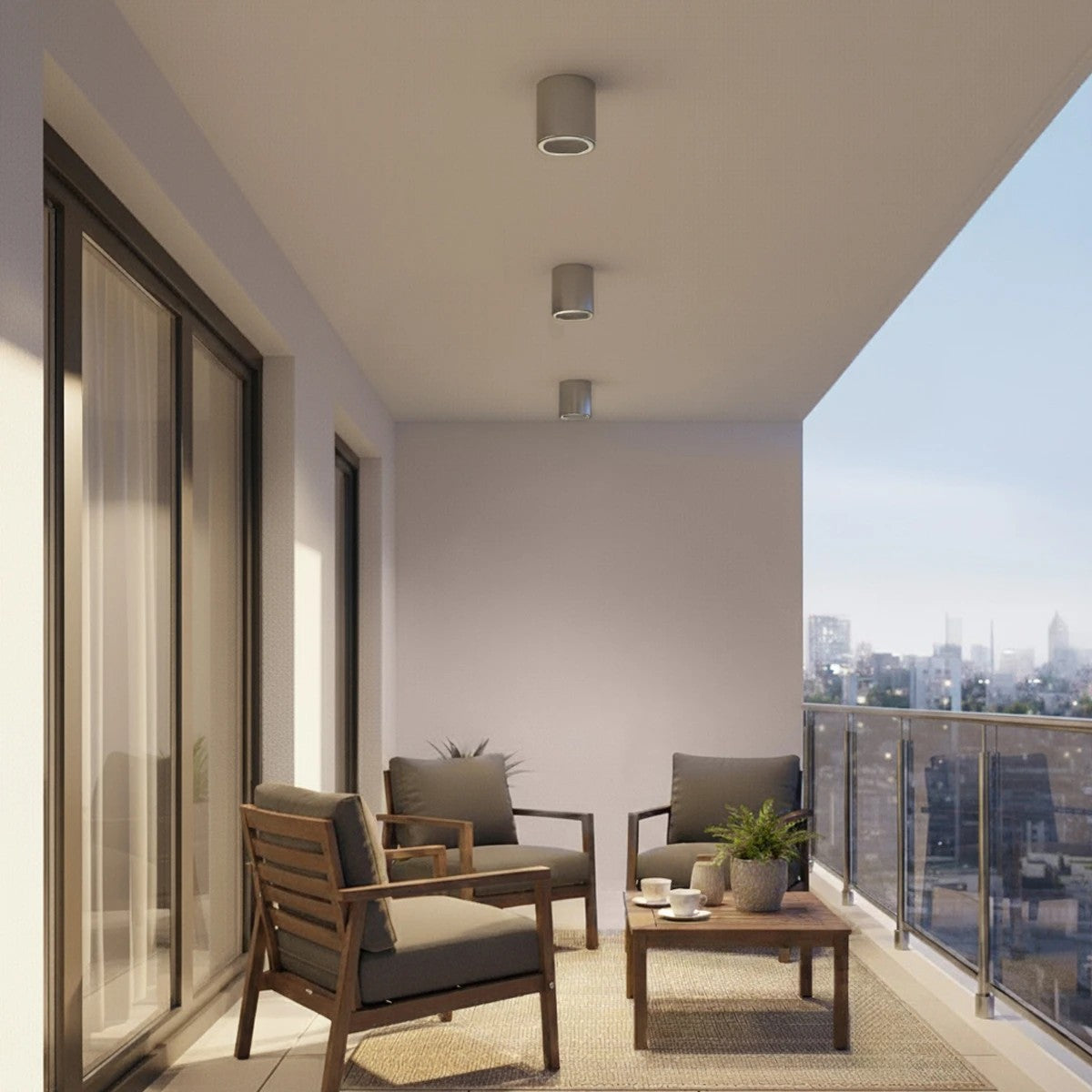 MARETTI KLV-101-0057 Φωτιστικό Downlight Σποτ για Λάμπα MR16 με Ντουί GU10 AC 220-240V Αδιάβροχο IP65 - Νίκελ Χρώμιο - Μ9 x Π9 x Υ9