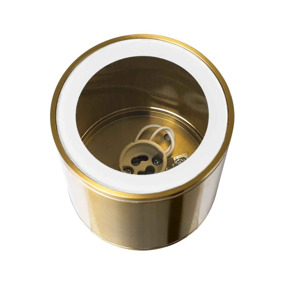 MARETTI KLV-101-0058 Φωτιστικό Downlight Σποτ για Λάμπα MR16 με Ντουί GU10 AC 220-240V Αδιάβροχο IP65 - Χρυσό Πλατίνα - Μ9 x Π9 x Υ9