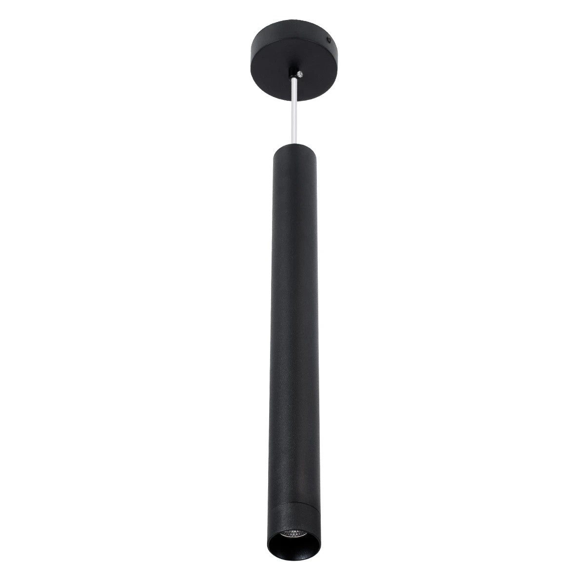 CANAL KLV-101-0071 Κρεμαστό Φωτιστικό Οροφής LED 7W 700lm 36° AC 220-240V IP20 Θερμό Λευκό 2700K - Bridgelux COB Chip & TÜV SÜD Driver - Μαύρο Ματ - Μ4 x Π4 x Υ40