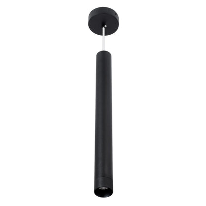 CANAL KLV-101-0071 Κρεμαστό Φωτιστικό Οροφής LED 7W 700lm 36° AC 220-240V IP20 Θερμό Λευκό 2700K - Bridgelux COB Chip & TÜV SÜD Driver - Μαύρο Ματ - Μ4 x Π4 x Υ40