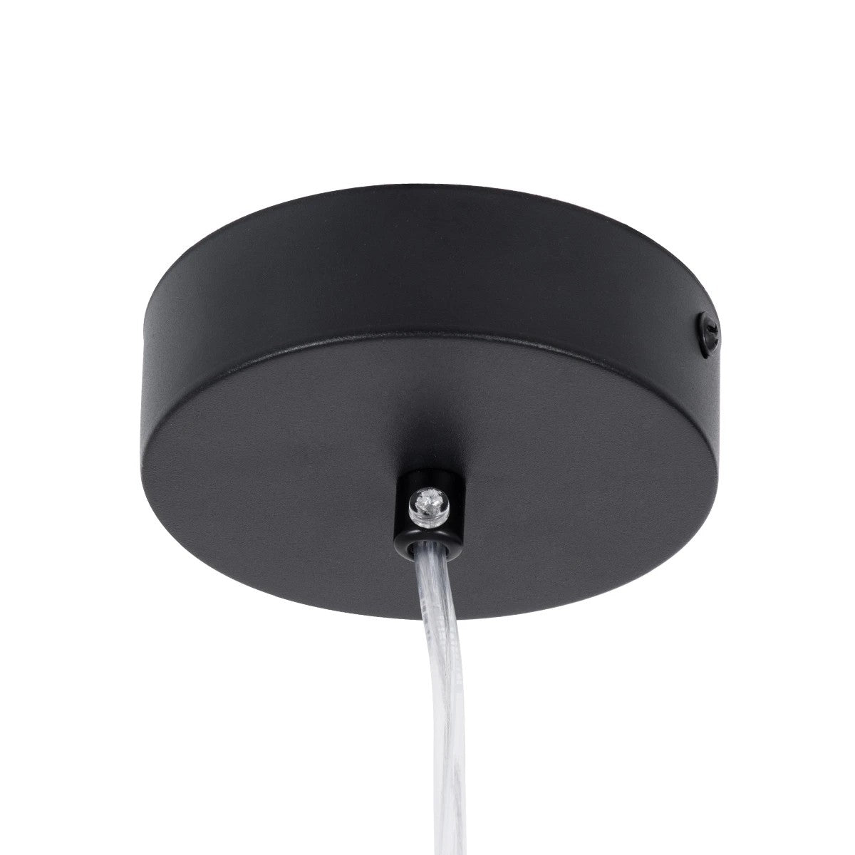 CANAL KLV-101-0071 Κρεμαστό Φωτιστικό Οροφής LED 7W 700lm 36° AC 220-240V IP20 Θερμό Λευκό 2700K - Bridgelux COB Chip & TÜV SÜD Driver - Μαύρο Ματ - Μ4 x Π4 x Υ40