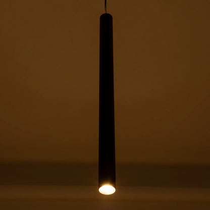 CANAL KLV-101-0072 Κρεμαστό Φωτιστικό Οροφής LED 7W 700lm 36° AC 220-240V IP20 Θερμό Λευκό 2700K - Bridgelux COB Chip & TÜV SÜD Driver - Μαύρο Ματ - Μ4 x Π4 x Υ60