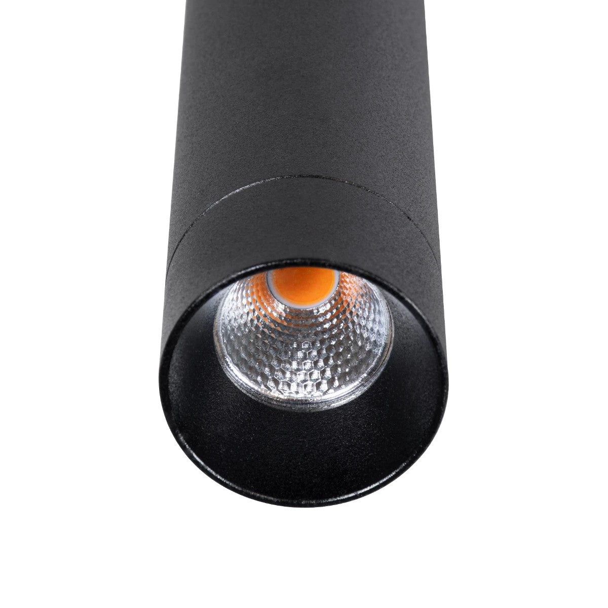 CANAL KLV-101-0073 Κρεμαστό Φωτιστικό Οροφής LED 7W 700lm 36° AC 220-240V IP20 Θερμό Λευκό 2700K - Bridgelux COB Chip & TÜV SÜD Driver - Μαύρο Ματ - Μ4 x Π4 x Υ80