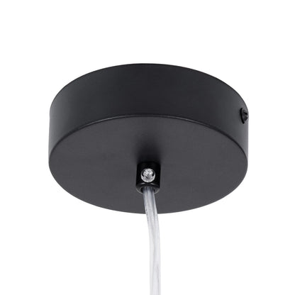 CANAL KLV-101-0073 Κρεμαστό Φωτιστικό Οροφής LED 7W 700lm 36° AC 220-240V IP20 Θερμό Λευκό 2700K - Bridgelux COB Chip & TÜV SÜD Driver - Μαύρο Ματ - Μ4 x Π4 x Υ80