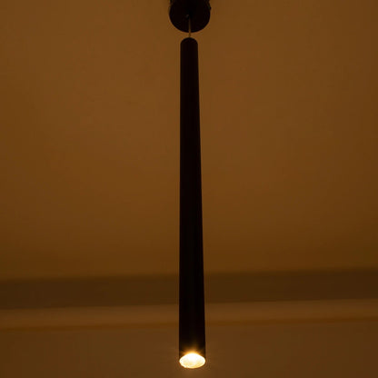 CANAL KLV-101-0073 Κρεμαστό Φωτιστικό Οροφής LED 7W 700lm 36° AC 220-240V IP20 Θερμό Λευκό 2700K - Bridgelux COB Chip & TÜV SÜD Driver - Μαύρο Ματ - Μ4 x Π4 x Υ80