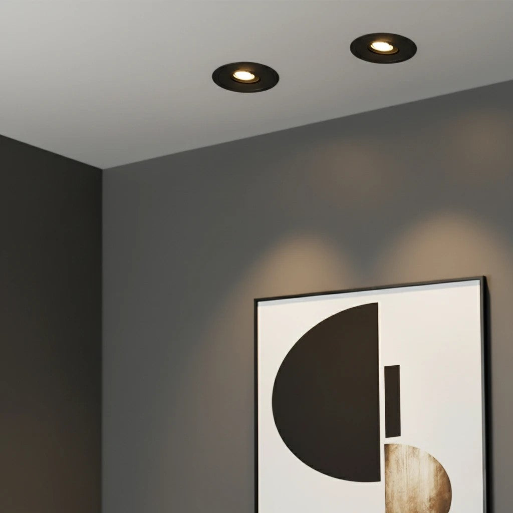 ASYMMETRICAL KLV-101-0130 Χωνευτό Φωτιστικό Downlight Σποτ LED 7W 840lm 15°x30° AC 220-240V IP20 Θερμό Λευκό 2700K - Bridgelux COB Chip & TÜV SÜD Driver - Μαύρο Ματ - Μ8.3 x Π8.3 x Υ8.2 / Q7.3