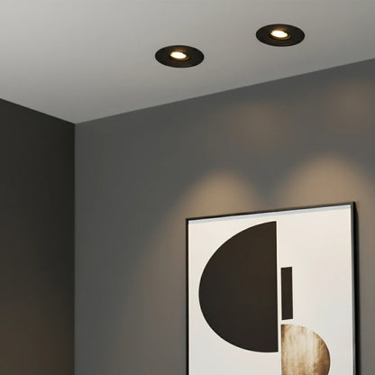 ASYMMETRICAL KLV-101-0130 Χωνευτό Φωτιστικό Downlight Σποτ LED 7W 840lm 15°x30° AC 220-240V IP20 Θερμό Λευκό 2700K - Bridgelux COB Chip & TÜV SÜD Driver - Μαύρο Ματ - Μ8.3 x Π8.3 x Υ8.2 / Q7.3