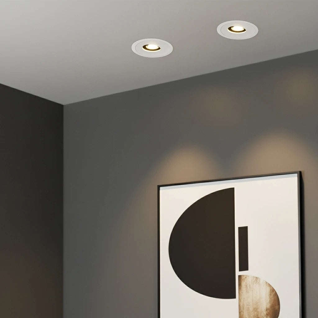 ASYMMETRICAL KLV-101-0131 Χωνευτό Φωτιστικό Downlight Σποτ LED 7W 840lm 15°x30° AC 220-240V IP20 Θερμό Λευκό 2700K - Bridgelux COB Chip & TÜV SÜD Driver - Λευκό Ματ - Μ8.3 x Π8.3 x Υ8.2 / Q7.3
