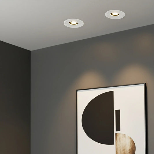ASYMMETRICAL KLV-101-0131 Χωνευτό Φωτιστικό Downlight Σποτ LED 7W 840lm 15°x30° AC 220-240V IP20 Θερμό Λευκό 2700K - Bridgelux COB Chip & TÜV SÜD Driver - Λευκό Ματ - Μ8.3 x Π8.3 x Υ8.2 / Q7.3