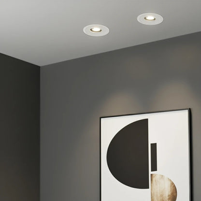 ASYMMETRICAL KLV-101-0133 Χωνευτό Φωτιστικό Downlight Σποτ LED 7W 875lm 15°x30° AC 220-240V IP20 Φυσικό Λευκό 4500K - Bridgelux COB Chip & TÜV SÜD Driver - Λευκό Ματ - Μ8.3 x Π8.3 x Υ8.2 / Q7.3