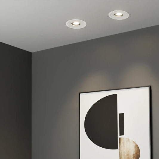 ASYMMETRICAL KLV-101-0133 Χωνευτό Φωτιστικό Downlight Σποτ LED 7W 875lm 15°x30° AC 220-240V IP20 Φυσικό Λευκό 4500K - Bridgelux COB Chip & TÜV SÜD Driver - Λευκό Ματ - Μ8.3 x Π8.3 x Υ8.2 / Q7.3