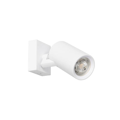 SPOTA KLV-101-0135-V2 Κινούμενο Φωτιστικό Σποτ Τοίχου για Λάμπα MR16 με Ντουί GU10 AC 220-240V IP20 - Λευκό Ματ - Μ7 x Π6 x Υ14