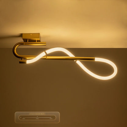 GLOW KLV-101-0148 Φωτιστικό Οροφής LED 18W 1800lm 360° AC 220-240V IP20 Ρυθμιζόμενο Λευκό CCT με On/Off 2700K/4500K/6000K - Lumileds SMD Chip - Χρυσό Πλατίνα - Μ65 x Π30 x Υ30