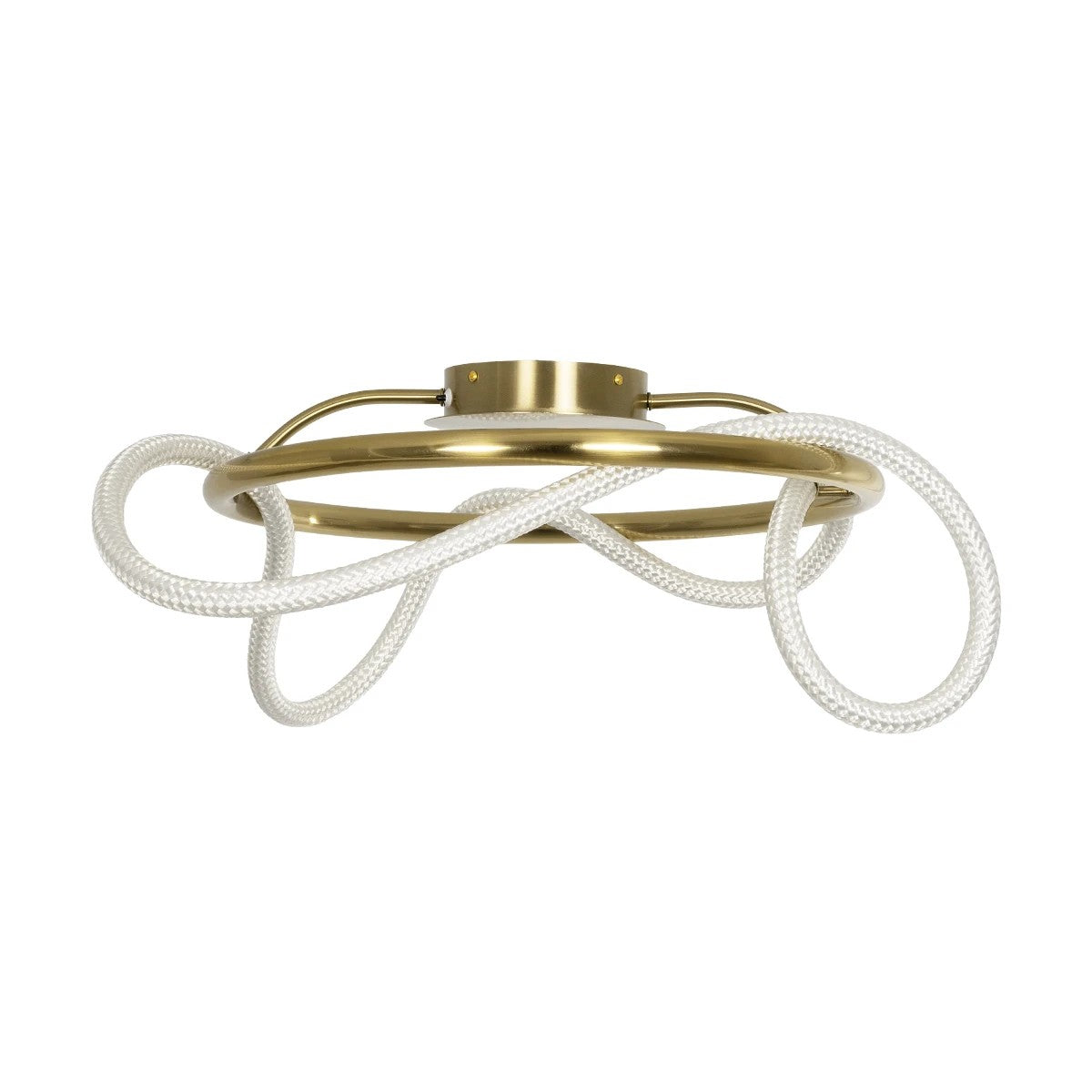 GLOW KLV-101-0149 Φωτιστικό Οροφής LED 34W 3400lm 360° AC 220-240V IP20 Ρυθμιζόμενο Λευκό CCT με Χειριστήριο από 2700K έως 6000K Dimmable - Lumileds SMD Chip - Χρυσό Πλατίνα - Μ60 x Π60 x Υ30