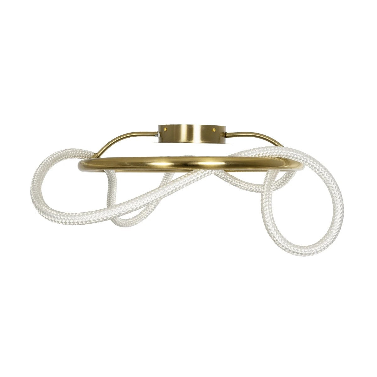 GLOW KLV-101-0149 Φωτιστικό Οροφής LED 34W 3400lm 360° AC 220-240V IP20 Ρυθμιζόμενο Λευκό CCT με Χειριστήριο από 2700K έως 6000K Dimmable - Lumileds SMD Chip - Χρυσό Πλατίνα - Μ60 x Π60 x Υ30