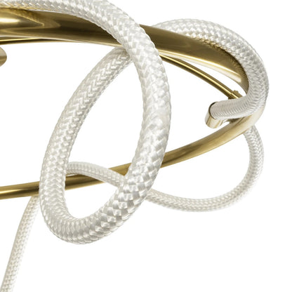 GLOW KLV-101-0150 Φωτιστικό Οροφής LED 65W 6500lm 360° AC 220-240V IP20 Ρυθμιζόμενο Λευκό CCT με Χειριστήριο από 2700K έως 6000K Dimmable - Lumileds SMD Chip - Χρυσό Πλατίνα - Μ100 x Π100 x Υ30