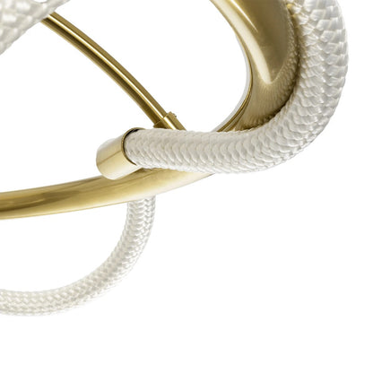 GLOW KLV-101-0150 Φωτιστικό Οροφής LED 65W 6500lm 360° AC 220-240V IP20 Ρυθμιζόμενο Λευκό CCT με Χειριστήριο από 2700K έως 6000K Dimmable - Lumileds SMD Chip - Χρυσό Πλατίνα - Μ100 x Π100 x Υ30