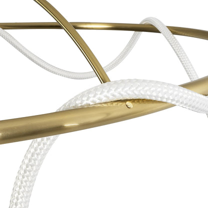 GLOW KLV-101-0151 Φωτιστικό Οροφής LED 89W 8900lm 360° AC 220-240V IP20 Ρυθμιζόμενο Λευκό CCT με Χειριστήριο από 2700K έως 6000K Dimmable - Lumileds SMD Chip - Χρυσό Πλατίνα - Μ150 x Π150 x Υ30