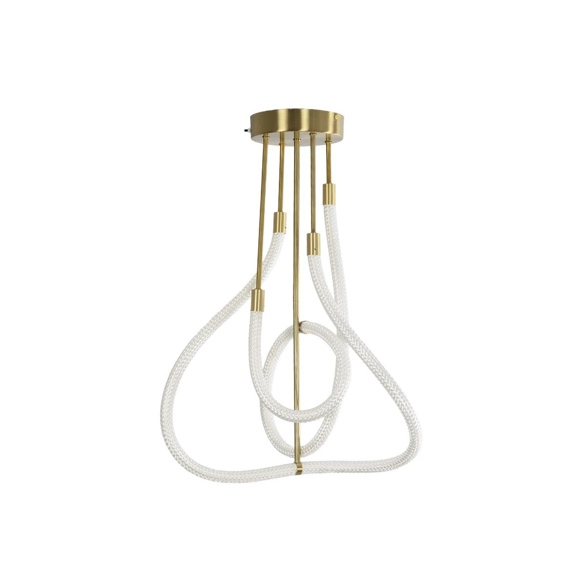 GLOW KLV-101-0152 Φωτιστικό Οροφής LED 40W 4000lm 360° AC 220-240V IP20 Ρυθμιζόμενο Λευκό CCT με Χειριστήριο από 2700K έως 6000K Dimmable - Lumileds SMD Chip - Χρυσό Πλατίνα - Μ50 x Π50 x Υ70